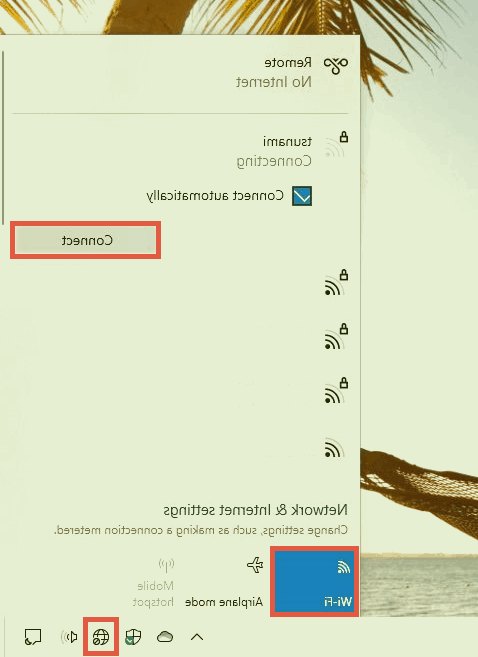 اتصال لپ تاپ به وای فای