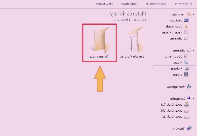 پوشه اسکرین شات