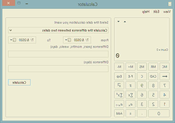 ماشین حساب ویندوز