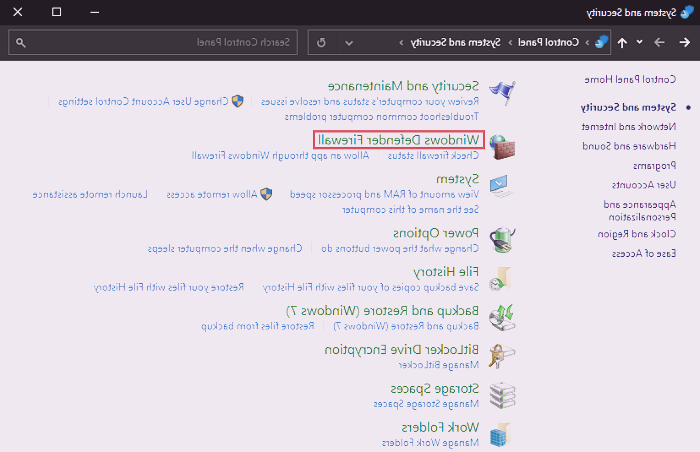 فایروال ویندوز 10