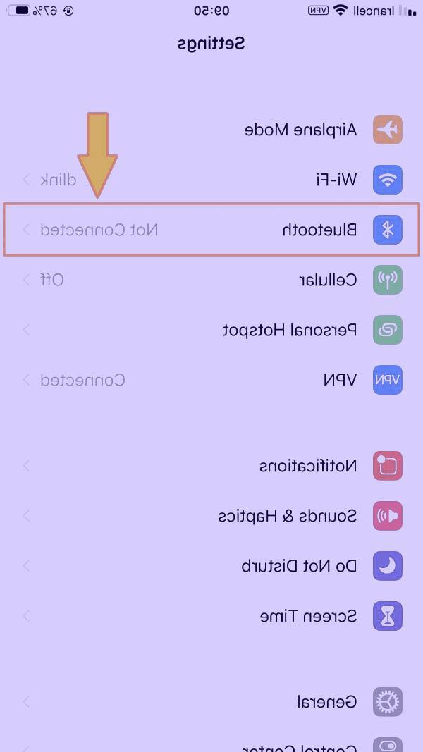 تنظیمات آیفون