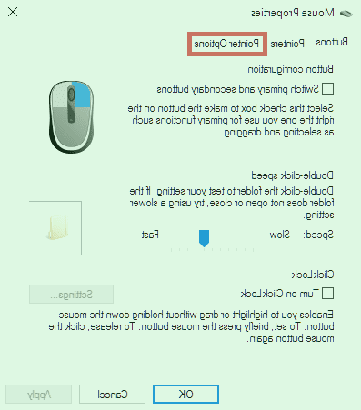 تنظیمات ماوس