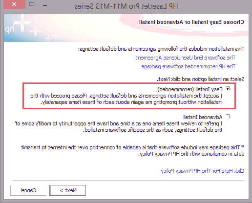 نصب پرینترهای hp