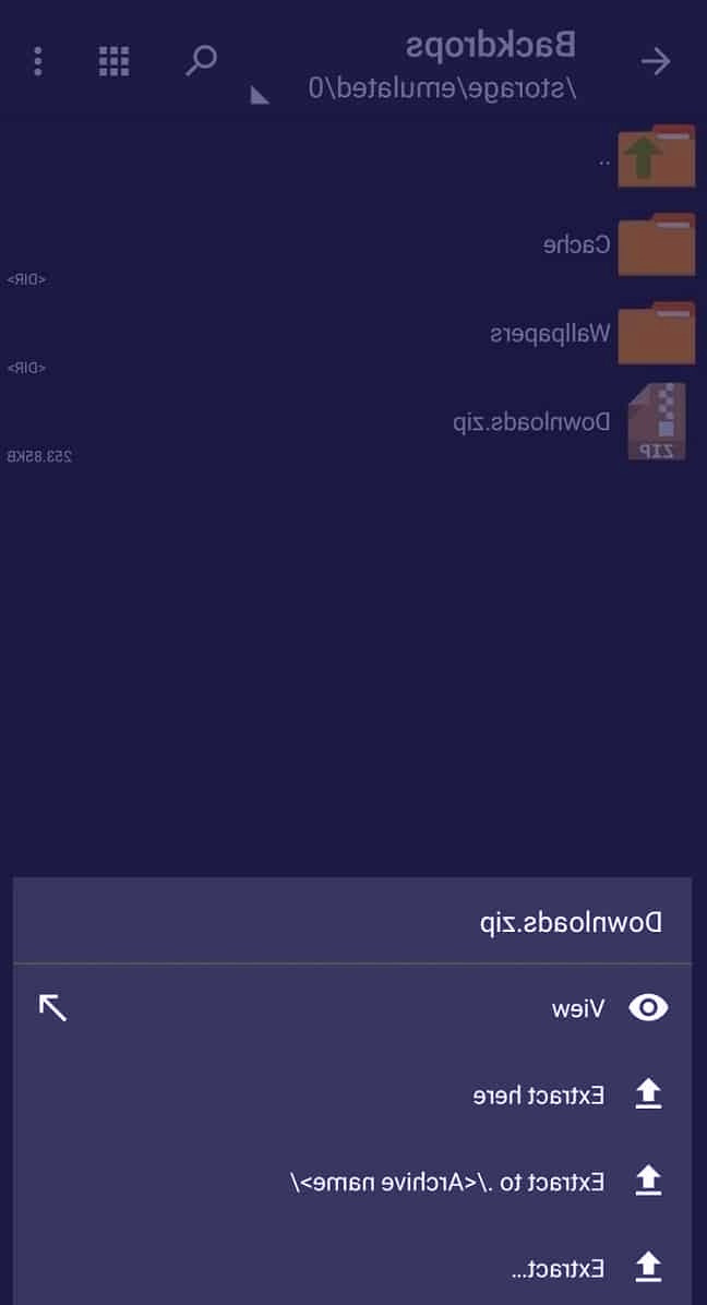 برنامه ZArchiver