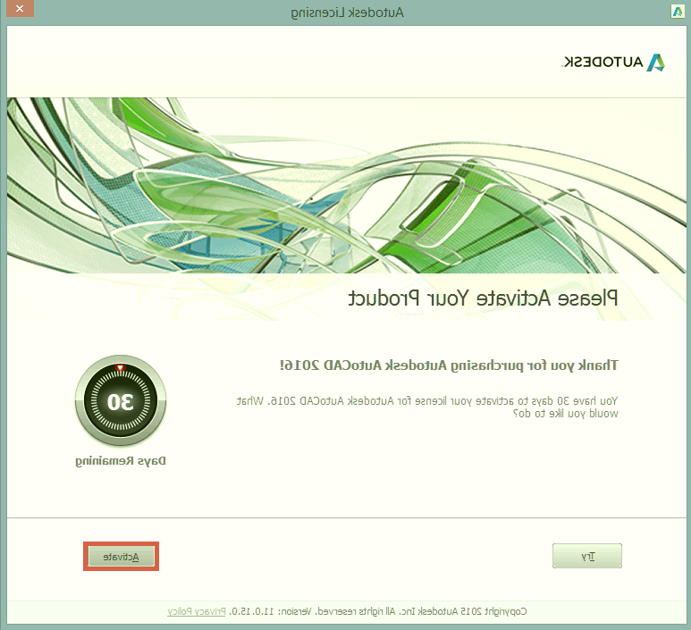 فعال سازی اتوکد