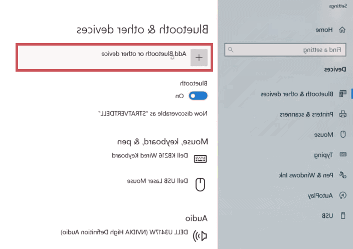 تنظیمات بلوتوث