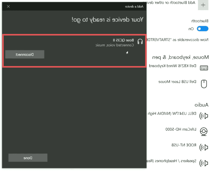 اتصال هدفون بلوتوثی