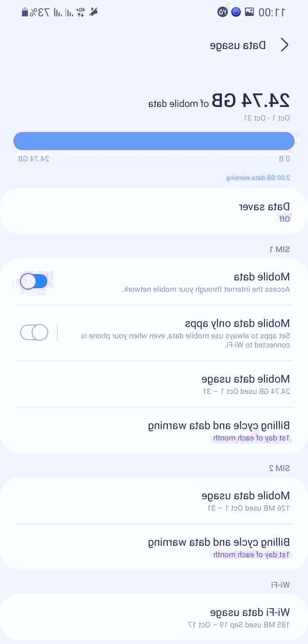 مصرف اینترنت سامسونگ