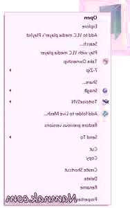 تنظیمات کلیک راست 