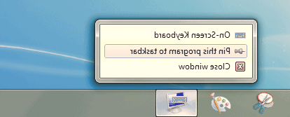 Pin this program to taskbar را انتخاب کنید کیبورد ویندوز 7