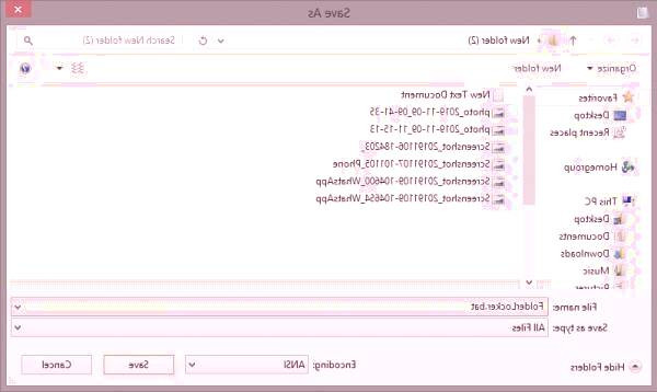 قفل کردن پوشه