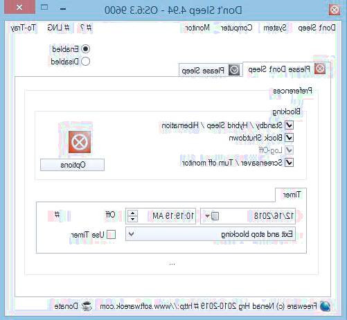 نرم افزار Dont Sleep جلوگیری از خاموش شدن کامپیوتر نرم افزار Don