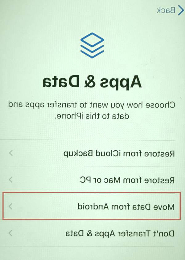 انتقال تمام اطلاعات از اندروید به آیفون انتقال فایل