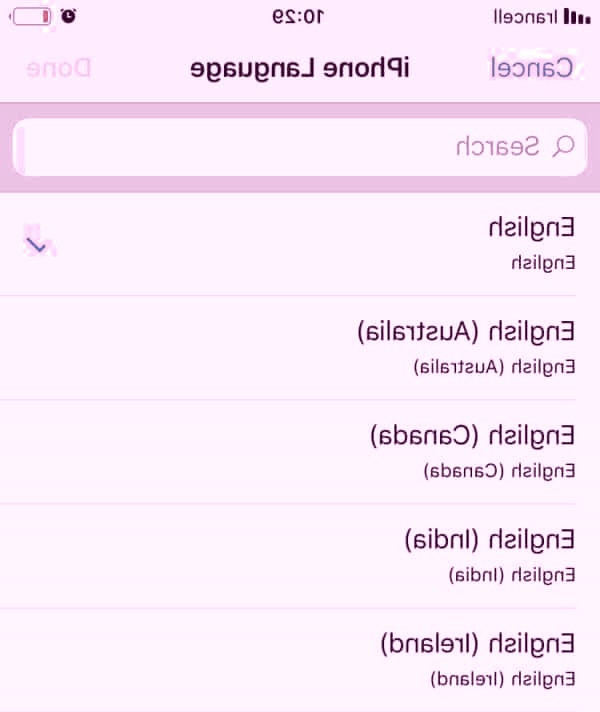زبان مورد نظر خود را انتخاب کنید تغییر زبان گوشی