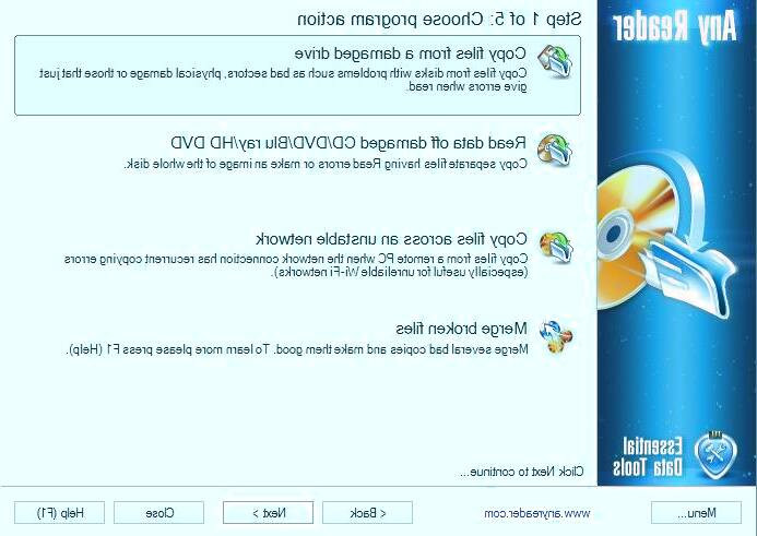 برنامه anyreader کپی اطلاعات فلش خراب شده کپی اطلاعات فلش