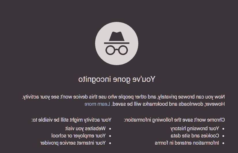 قابلیت جستجو ناشناس در کروم incognito mode