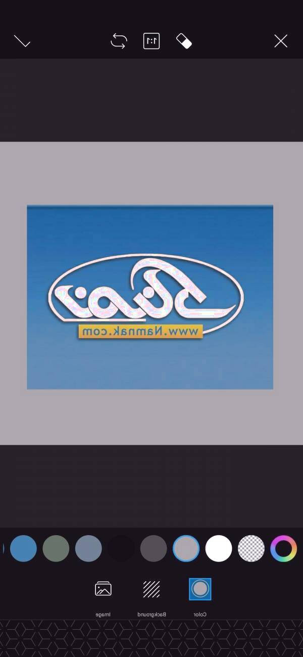 قرار دادن عکس در کادر برنامه picsart