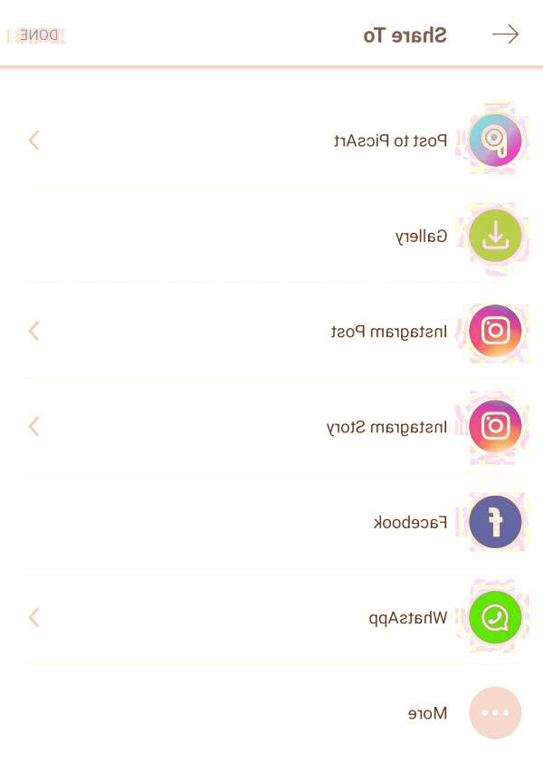 نحوه ذخیره عکس در picsart برنامه picsart