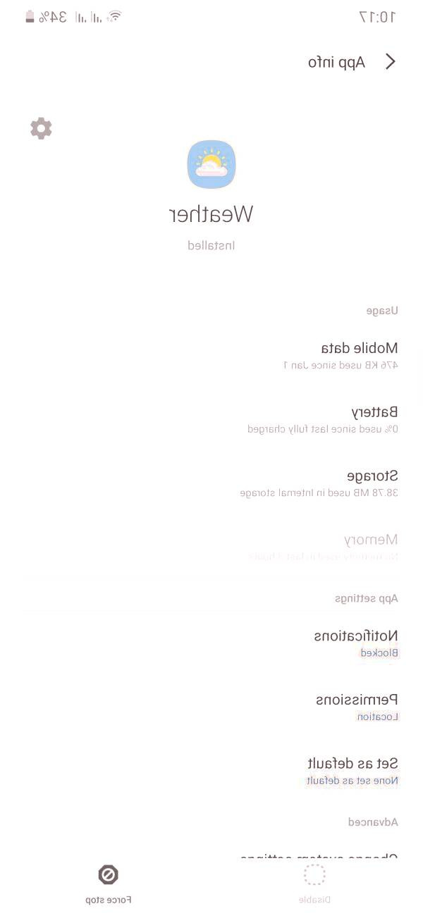 غیرفعال کردن ویجت های گوشی اینترنت گوشی