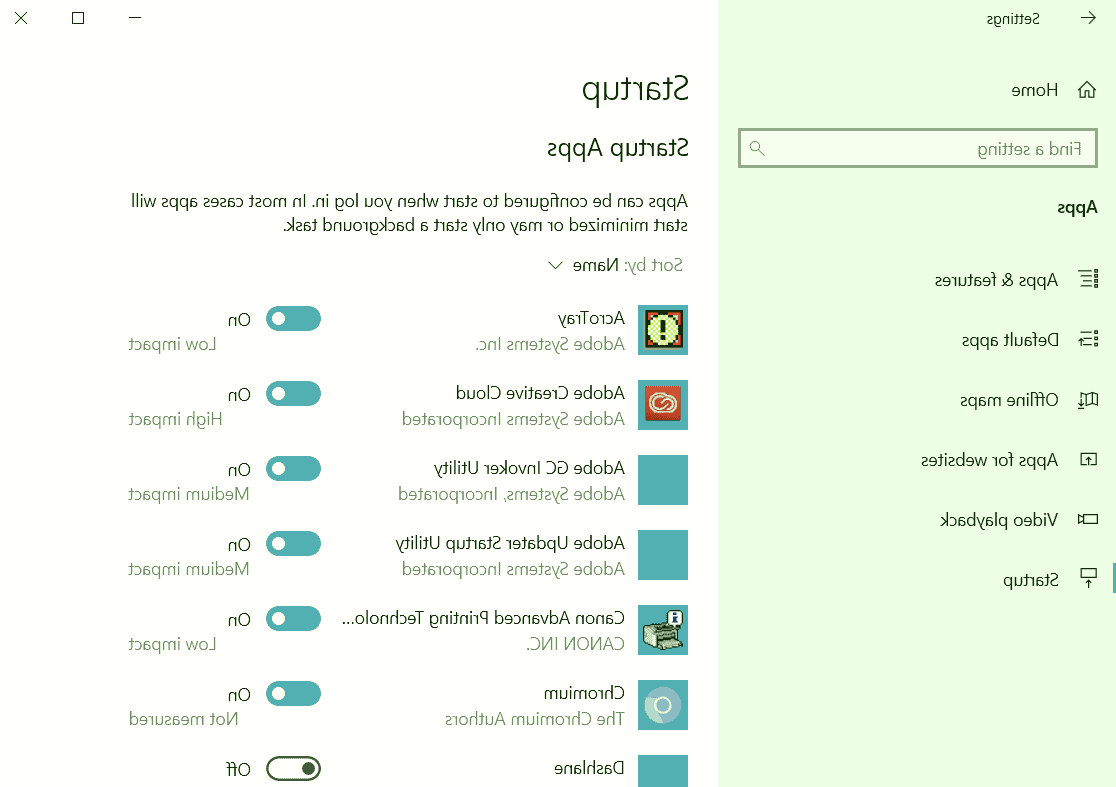 غیر فعال کردن برنامه های background افزایش سرعت لپ تاپ