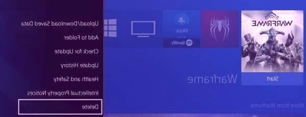 نحوه حذف بازی ps4 حذف بازی