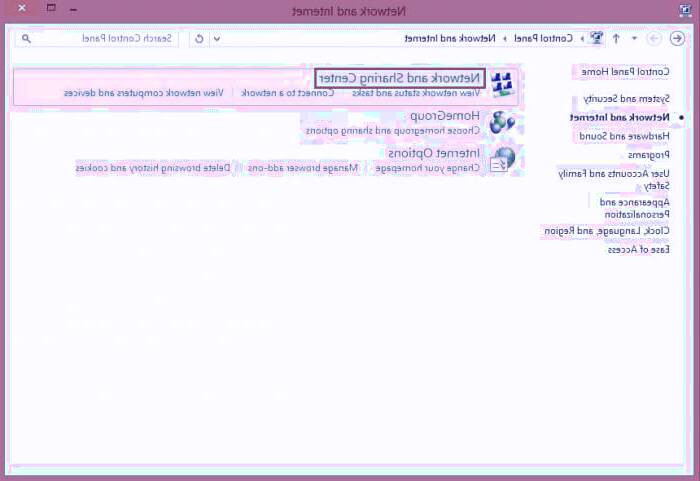 Network and Sharing Center را انتخاب کنید Network and Sharing Center