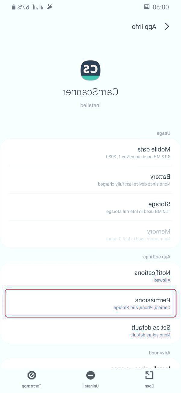 دسترسی برنامه ها