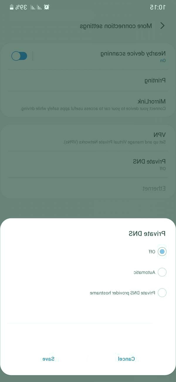 DNS را خاموش کنید وصل نشدن گوشی به وای فای