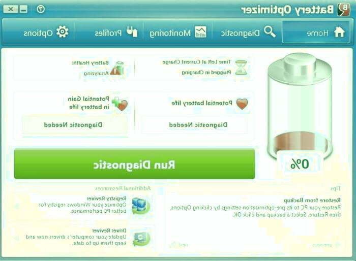 برنامه مدیریت باتری battery optimizer باتری لپ تاپ