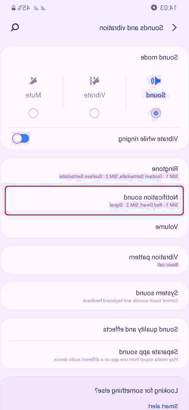 رفع بی صدا شدن پیامک گوشی