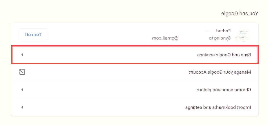 بکاپ گرفتن از گوگل کروم