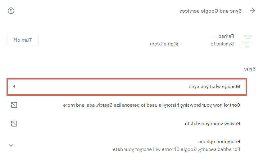 بکاپ گرفتن از گوگل کروم