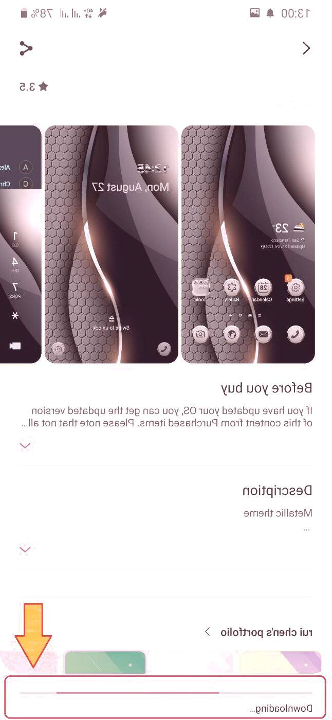 مشکل دانلود تم سامسونگ