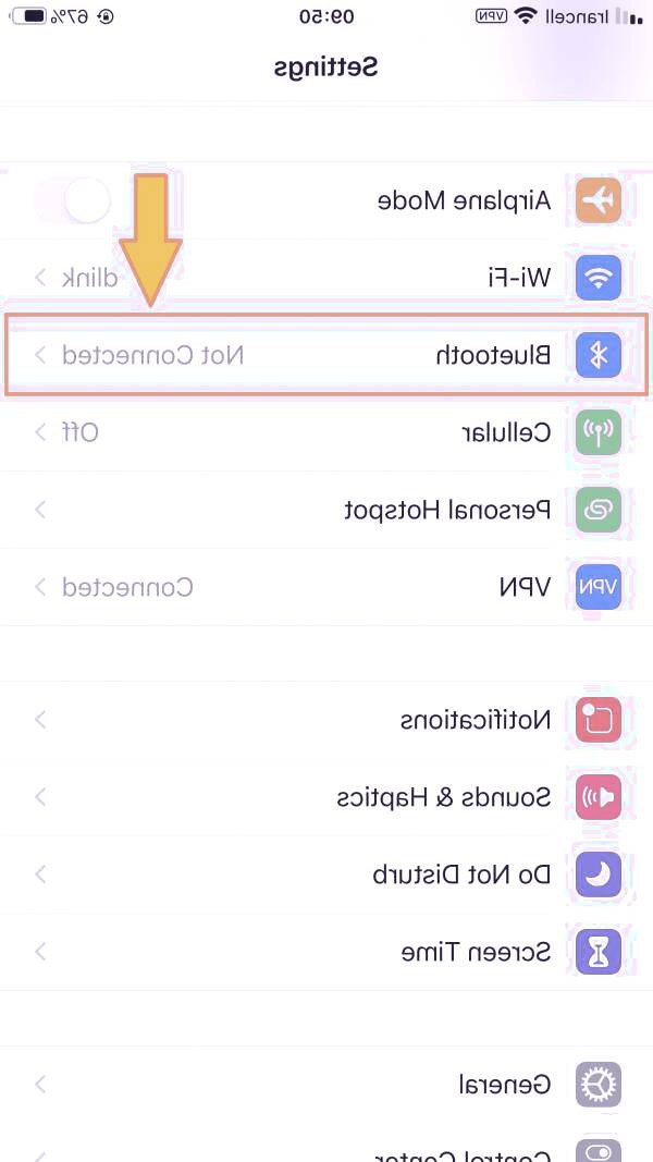 تنظیمات آیفون
