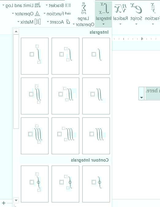 نوشتن انتگرال در ورد
