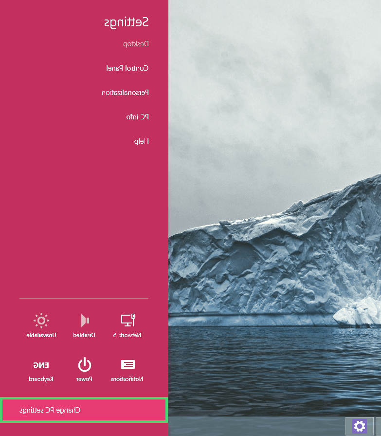 تغییر رمز ویندوز 8