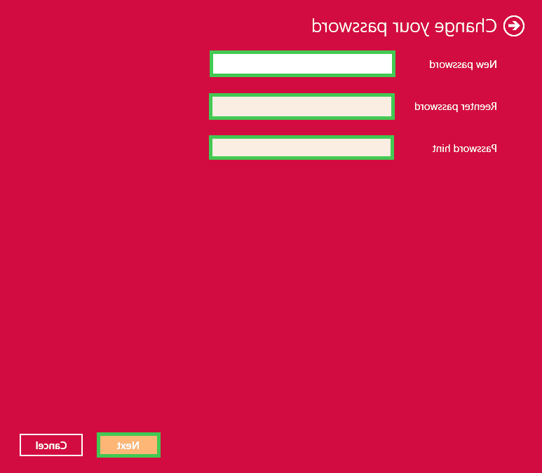 تغییر رمز ویندوز 8