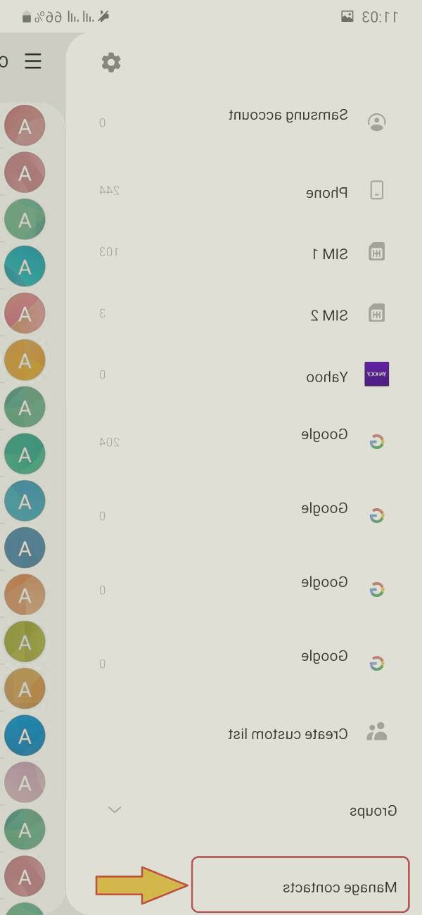 بکاپ مخاطبین سامسونگ