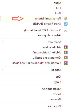 خاموش نشدن ویندوز