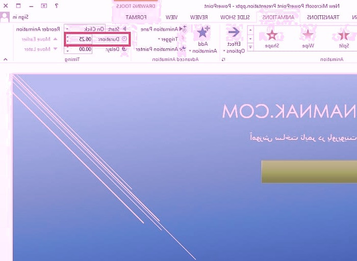 تایمر پاورپوینت