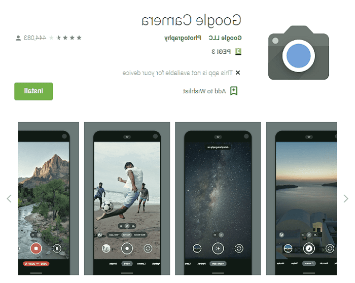 برنامه Google Camera
