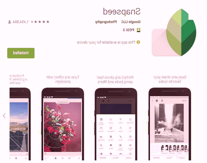 برنامه Snapseed