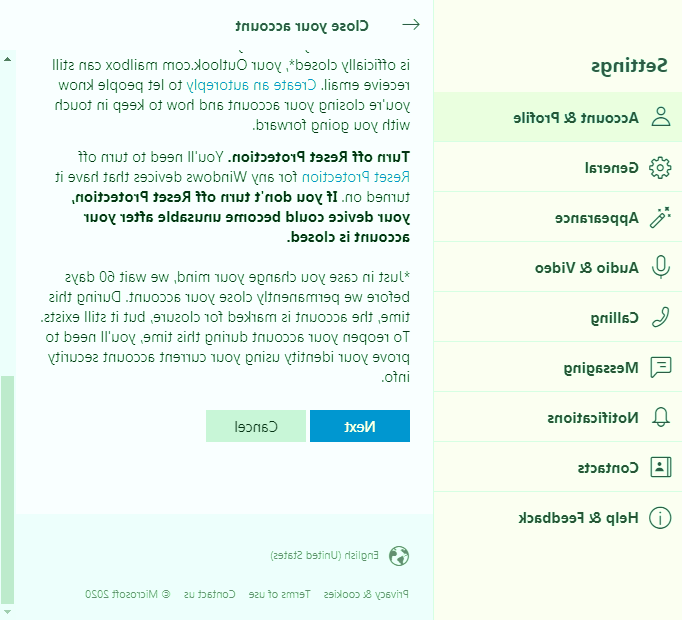 دیلیت حساب اسکایپ