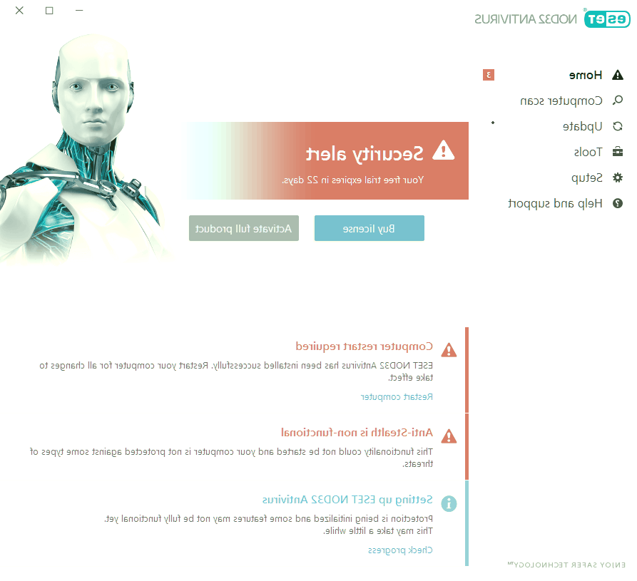 نصب آنتی ویروس نود 32