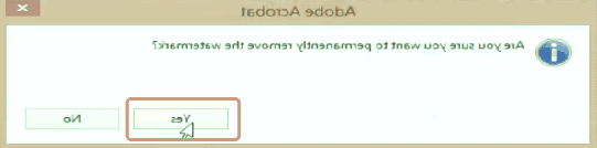 تایید حذف واترمارک