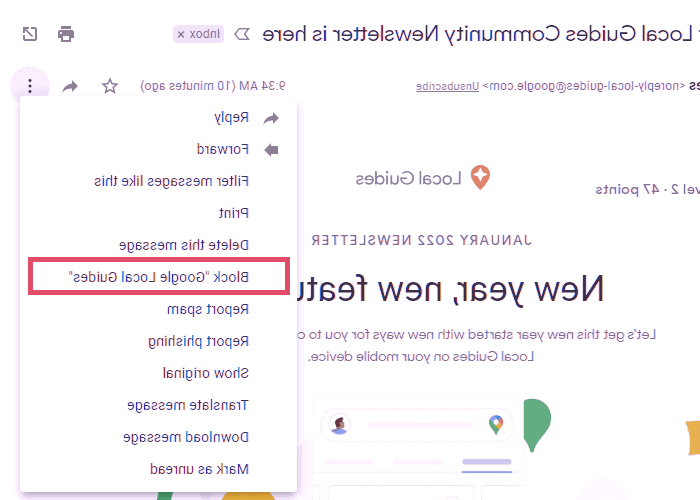 بلاک ایمیل تبلیغاتی