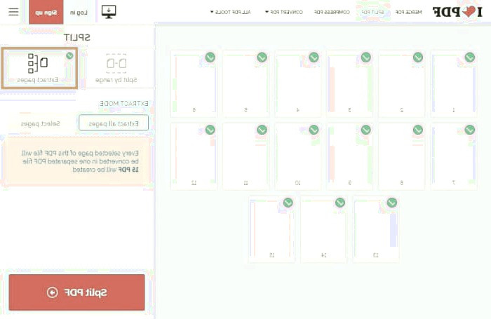جدا کردن صفحات pdf