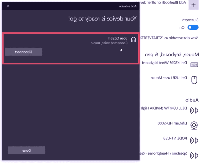 اتصال هدفون بلوتوثی