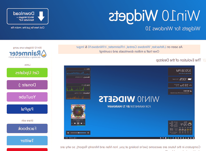 گجت های ویندوز 10