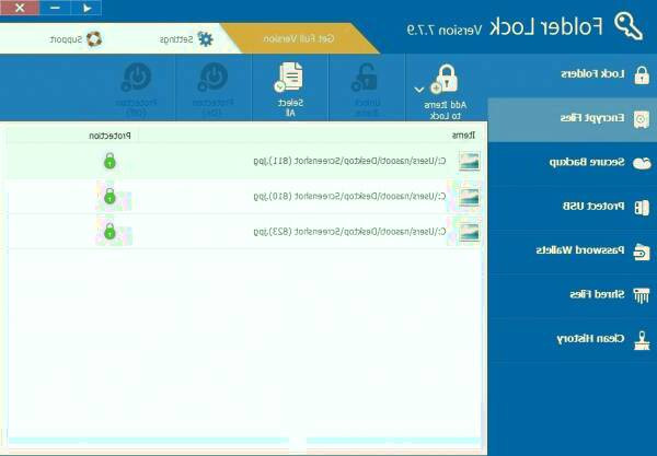 قفل شدن فایل ها در نرم افزار folder lock قفل پوشه